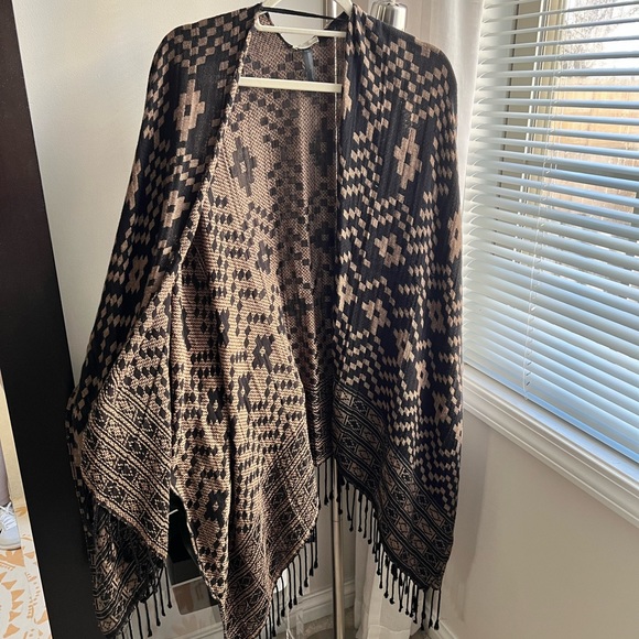 Ecote kimono poncho cover up boho bohemian - Picture 2 of 6